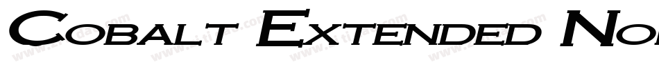 Cobalt Extended Normal字体转换